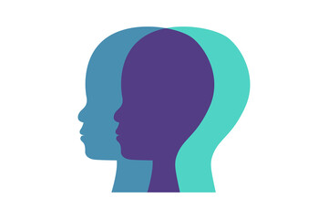 Children psychology concept illustration. Developmental psychology symbol. Isolate on a white background. 