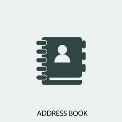 Address_book vector icon illustration sign