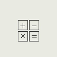  Calculator  vector icon illustration sign