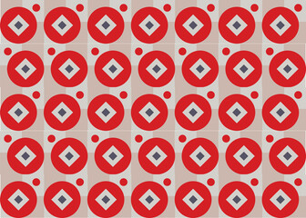 Vector pattern background. Mosaic decor clean geometric design. square traditional art decorative line texture. 