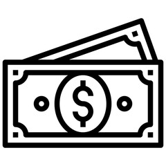 DOLLAR line icon,linear,,graphic,illustration