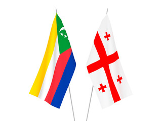 Georgia and Union of the Comoros flags