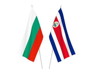 Bulgaria and Republic of Costa Rica flags