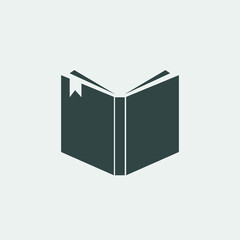 Open_book vector icon illustration sign