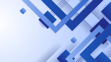 Fototapeta premium Dark blue abstract background geometry shine and layer element vector for presentation design. Suit for business, corporate, institution, party, festive, seminar, and talks.