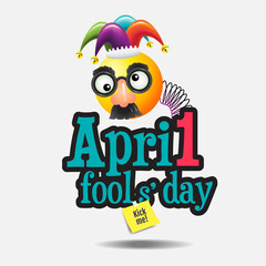 April fool's day, Typography, Colorful vector