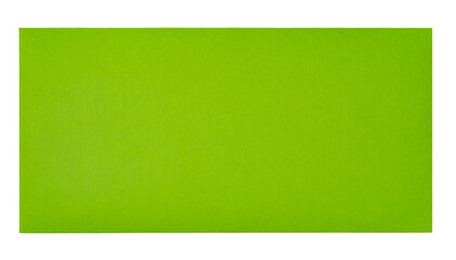 green envelope isolated on white background