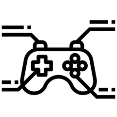 JOYSTICK line icon,linear,outline,graphic,illustration