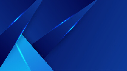 Dark blue abstract background geometry shine and layer element vector for presentation design. Suit for business, corporate, institution, party, festive, seminar, and talks.