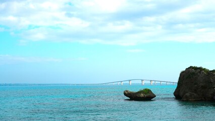 Obraz premium Bridge in miyakojima city