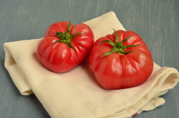 tomatoes on a wooden table