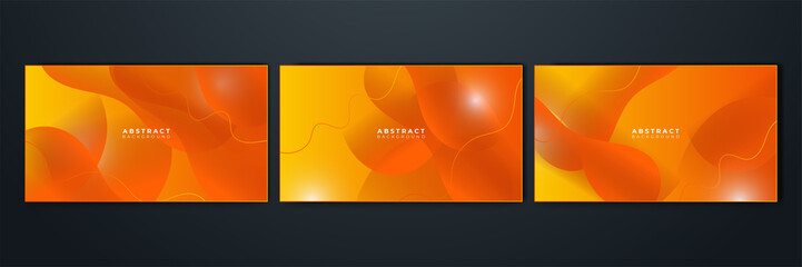 Orange yellow abstract background geometry shine and layer element vector for presentation design. Suit for business, corporate, institution, party, festive, seminar, and talks.