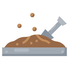 SOIL flat icon,linear,outline,graphic,illustration