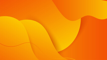 Orange yellow abstract background geometry shine and layer element vector for presentation design. Suit for business, corporate, institution, party, festive, seminar, and talks.