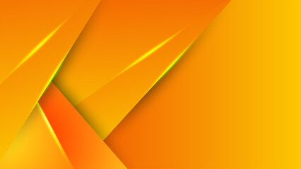 Orange yellow abstract background geometry shine and layer element vector for presentation design. Suit for business, corporate, institution, party, festive, seminar, and talks.