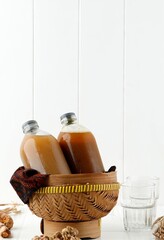 Jamu Gendong, Indonesian Traditional Herbal Drink, Clean White Concept