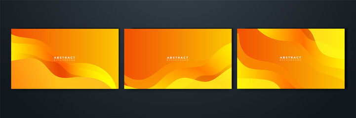 Orange yellow abstract background geometry shine and layer element vector for presentation design. Suit for business, corporate, institution, party, festive, seminar, and talks.