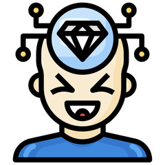 DIAMOND filled outline icon,linear,outline,graphic,illustration