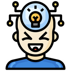 IDEA filled outline icon,linear,outline,graphic,illustration