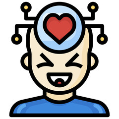 IN LOVE filled outline icon,linear,outline,graphic,illustration