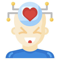 IN LOVE flat icon,linear,outline,graphic,illustration