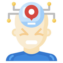 LOCATION flat icon,linear,outline,graphic,illustration