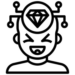 DIAMOND line icon,linear,outline,graphic,illustration