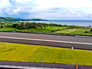 Moto GP race track taken at Mandalika Circuit, Indonesia.
even though it has not been used, the...
