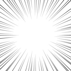 Obraz premium 正方形の集中線のベクター素材