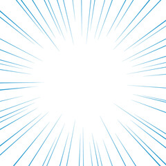 Obraz premium 青色の正方形の集中線のベクター素材