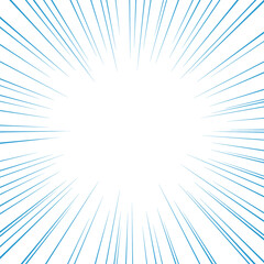 Obraz premium 青色の正方形の集中線のベクター素材