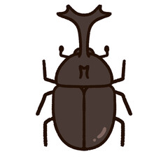 かわいいカブトムシ