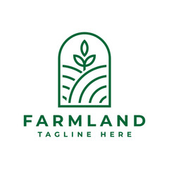 green farm logo design