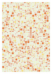 Fototapeta premium Offset Quads generative art background art illustration