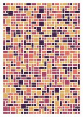 Fototapeta premium Offset Quads generative art background art illustration