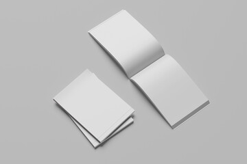 Blank magazine brouchure 