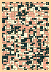 Fototapeta premium Offset Quads generative art background art illustration