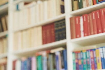 Shelves of knowledge. Cropped shot of a bookshelf.