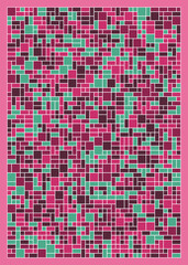 Fototapeta premium Offset Quads generative art background art illustration