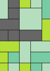 Obraz premium Offset Quads generative art background art illustration