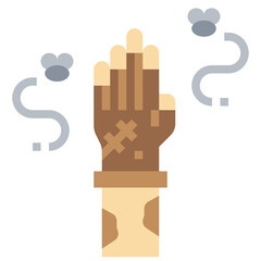 GLOVES flat icon,linear,outline,graphic,illustration