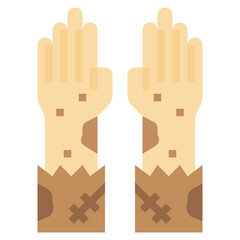 SKIN DISEASE flat icon,linear,outline,graphic,illustration