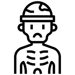 MALNUTRITION line icon,linear,outline,graphic,illustration