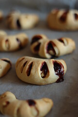 Croassan with Cherry Jam