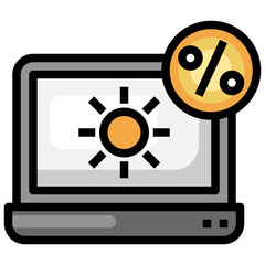 LAPTOP filled outline icon,linear,outline,graphic,illustration