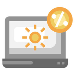 LAPTOP flat icon,linear,outline,graphic,illustration