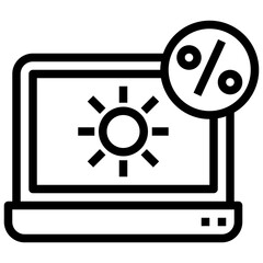 LAPTOP line icon,linear,,graphic,illustration