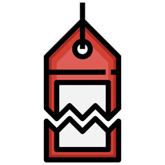 DISCOUNT filled outline icon,linear,outline,graphic,illustration