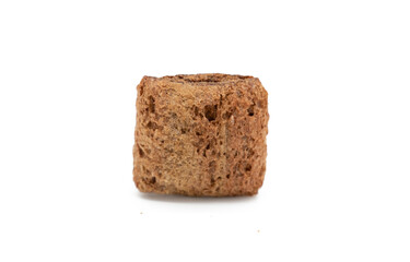 chocolate chips isolated on white background
