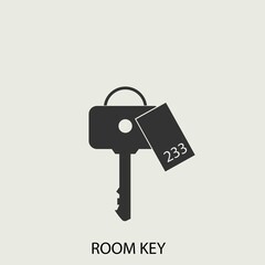 Room_key vector icon illustration sign